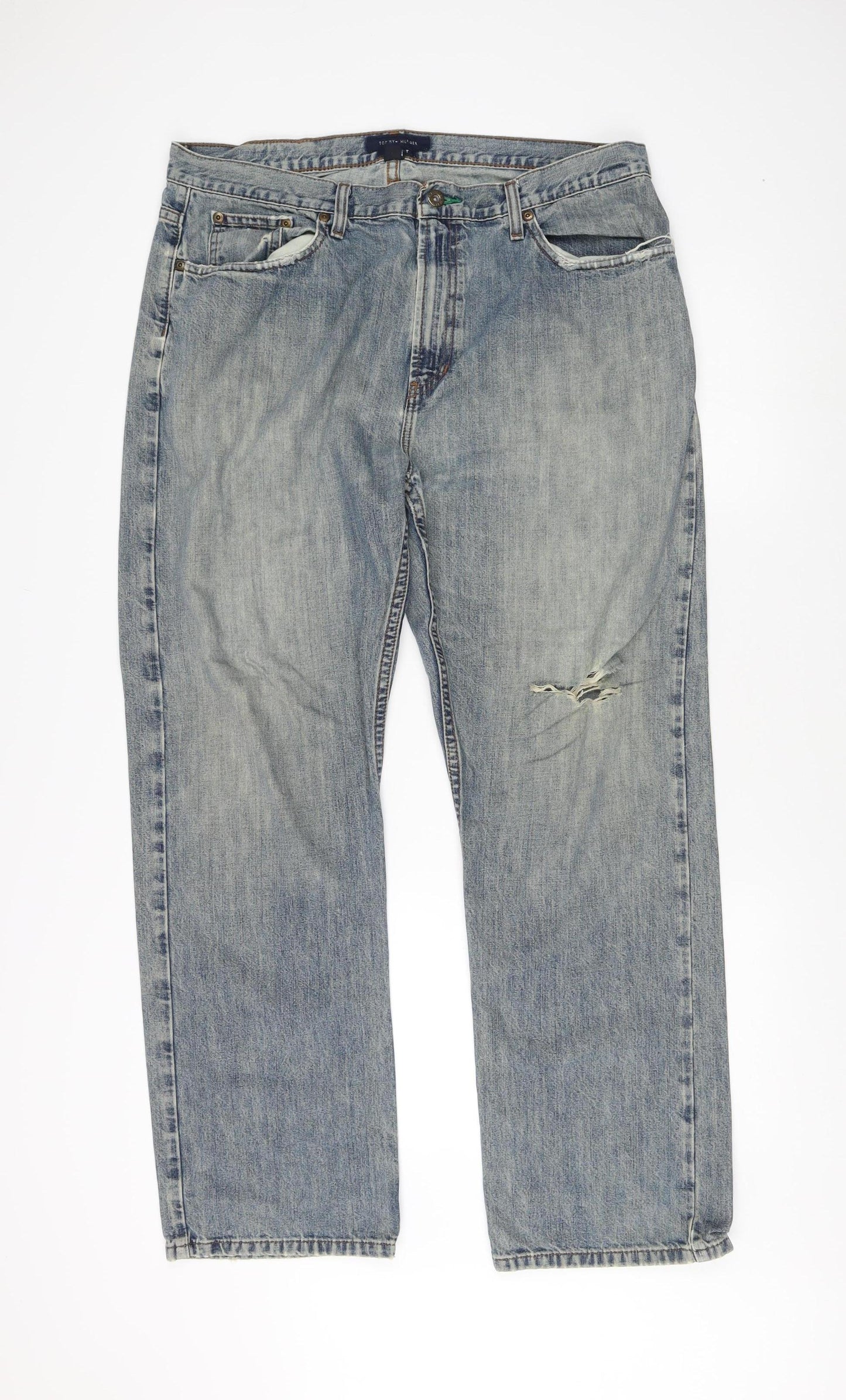 Tommy Hilfiger Men's Blue Straight Jeans 36x30 Classic