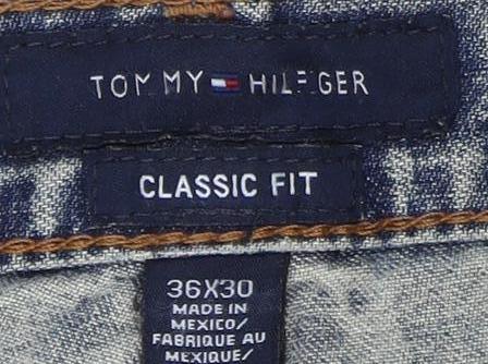 Tommy Hilfiger Men's Blue Straight Jeans 36x30 Classic