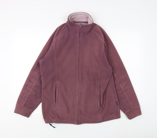 Peter Storm Women's Purple Fleece Jacket Size 14