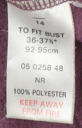 Peter Storm Women's Purple Fleece Jacket Size 14