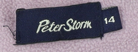 Peter Storm Women's Purple Fleece Jacket Size 14