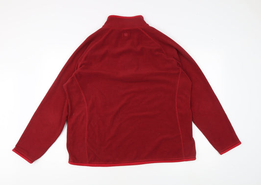 Mountain Warehouse Women’s Red Fleece Pullover Sweatshirt