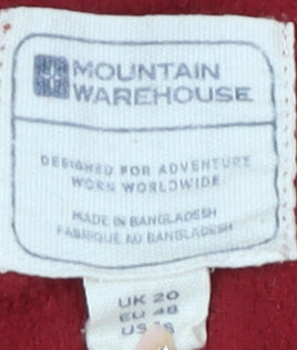 Mountain Warehouse Women’s Red Fleece Pullover Sweatshirt