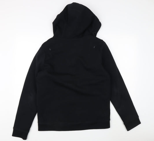 Kappa Men's Black Hooded Jacket, Size L, Casual Wear