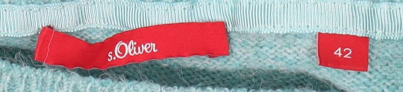s.Oliver Women's Blue Jumper Size 14 Crew Neck