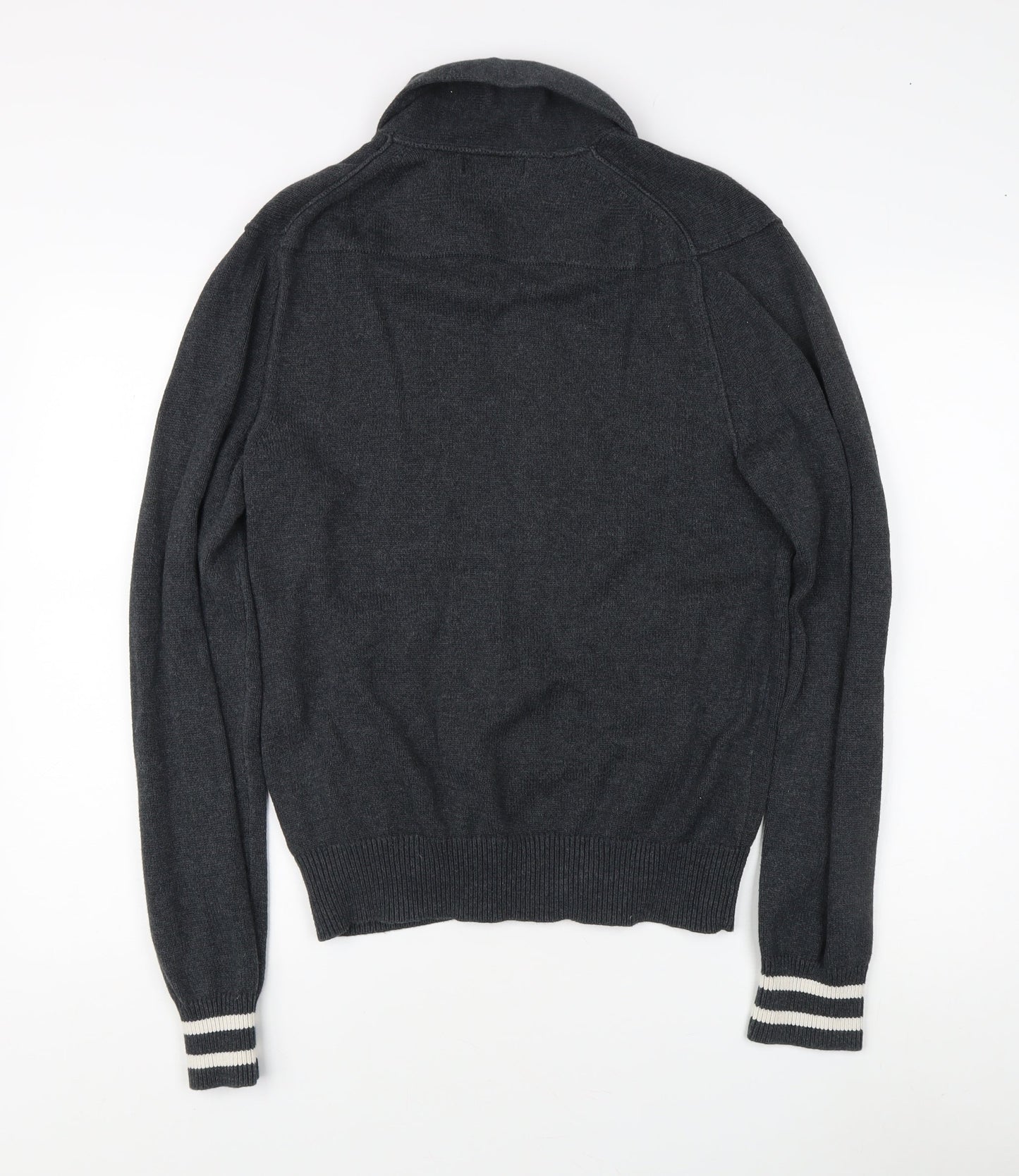 Banana Republic Men's Grey Full Zip Jumper S