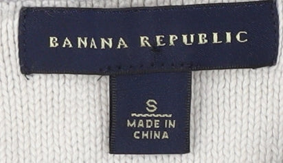 Banana Republic Men's Grey Full Zip Jumper S