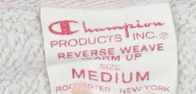 Champion Men's Beige Pullover Hoodie Medium