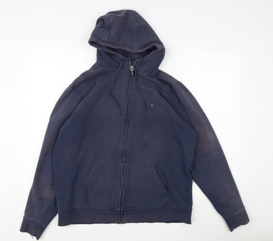 Tommy Hilfiger Men's Blue XL Full Zip Hoodie