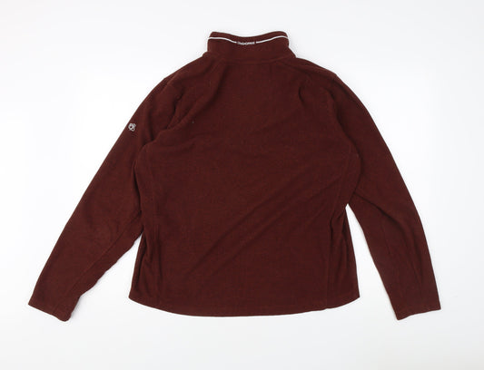 Craghoppers Men's Brown 1/4 Zip Fleece Sweatshirt L