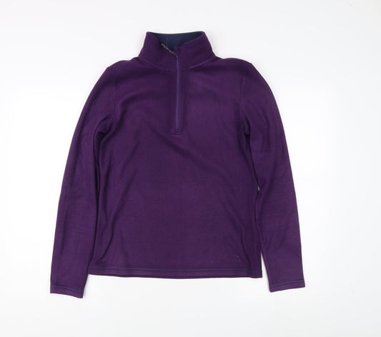 Peter Storm Women's Purple 1/2 Zip Sweatshirt Size 10