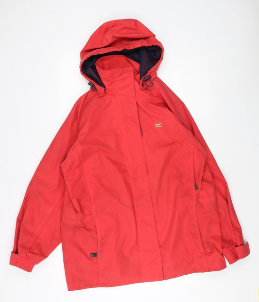 Trespass Men's Red Rain Coat Jacket Size L