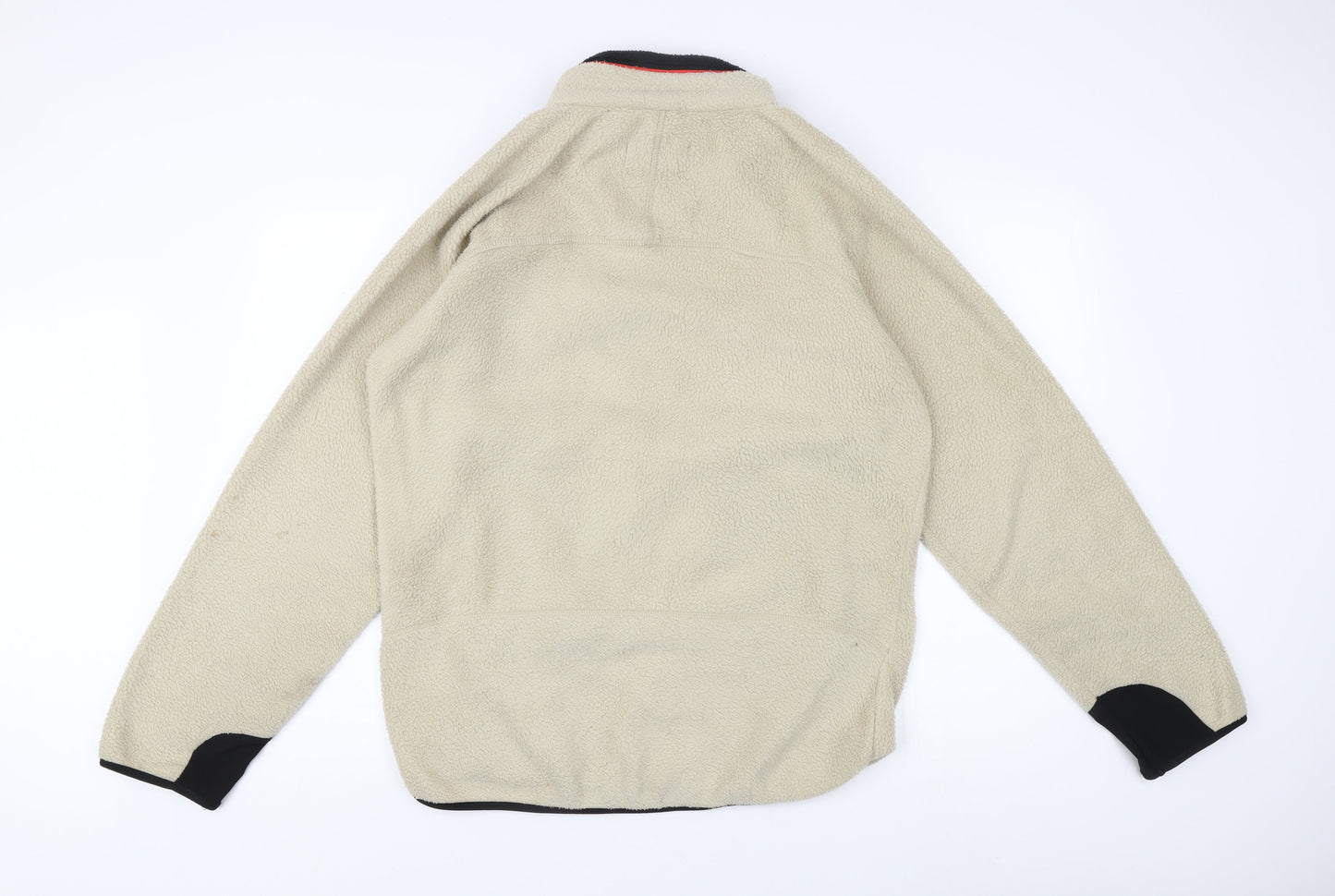 Fila Men's Beige Fleece Jacket L - Sports Outdoor