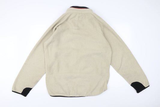 Fila Men's Beige Fleece Jacket L - Sports Outdoor