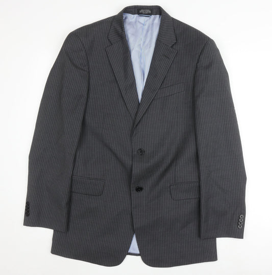 Tommy Hilfiger Men's Grey Suit Jacket - 38R, Business Formal