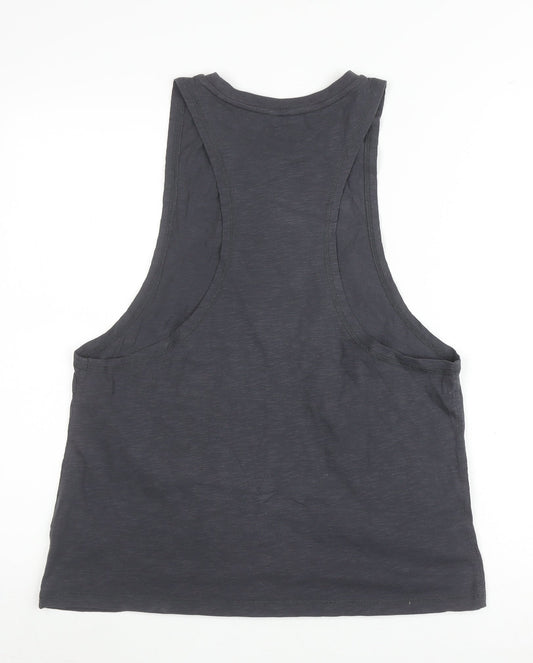 Superdry Women's Black Tank Top Size 8