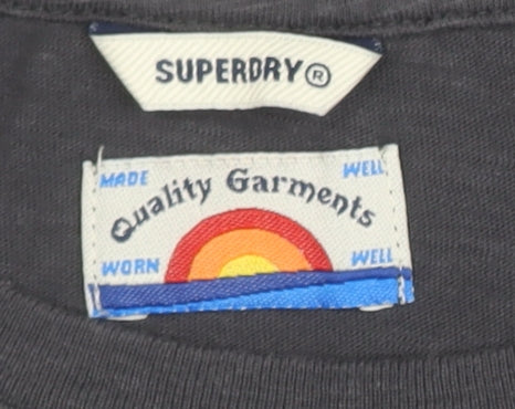 Superdry Women's Black Tank Top Size 8