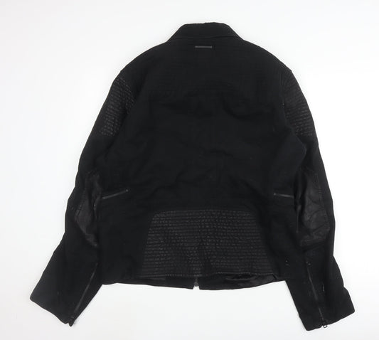 Armani Exchange Men's Black XL Biker Jacket