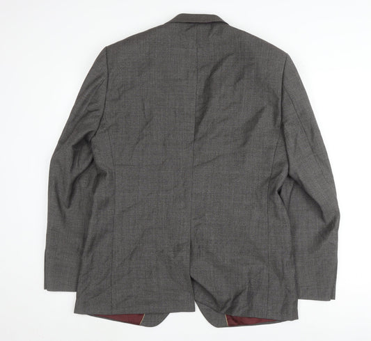 Next Men's Grey Wool Blazer Jacket 40R