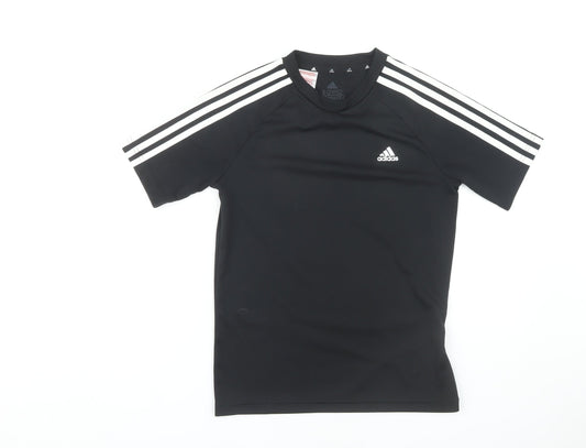 Adidas Boys Black T-Shirt 11-12 Years Gym & Training Pullover