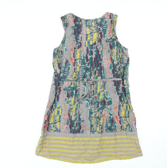 White Stuff Women's Multicoloured Sleeveless Dress, Size 4