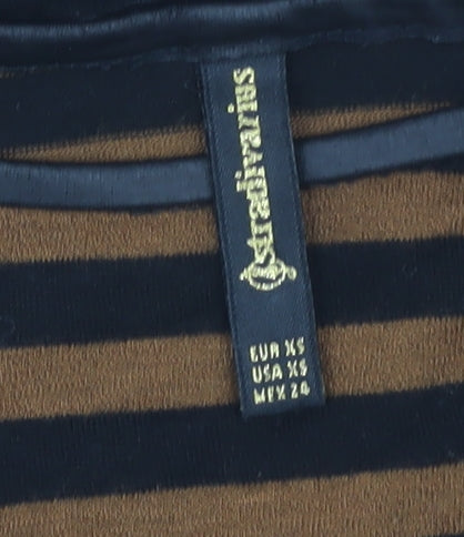 Stradivarius Women's XS Striped Tunic, Multicoloured
