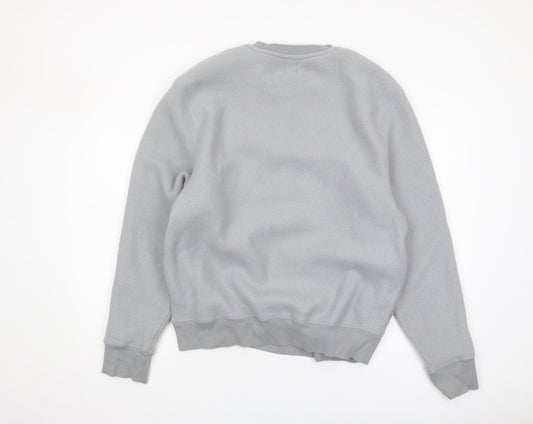 River Island Men's Grey Logo Sweatshirt - Size S