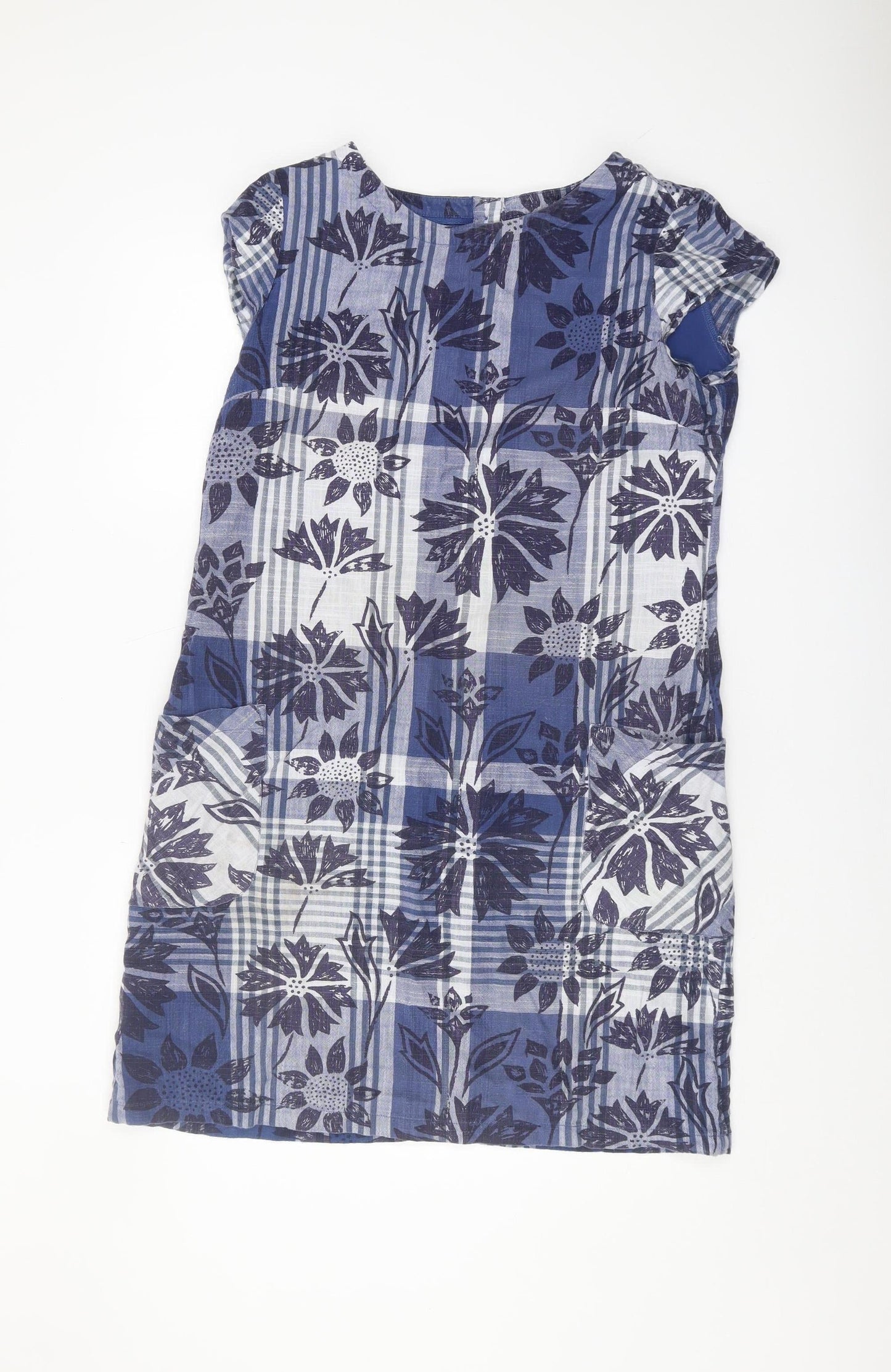 Seasalt Cornwall Women's Blue Floral Dress Size 12