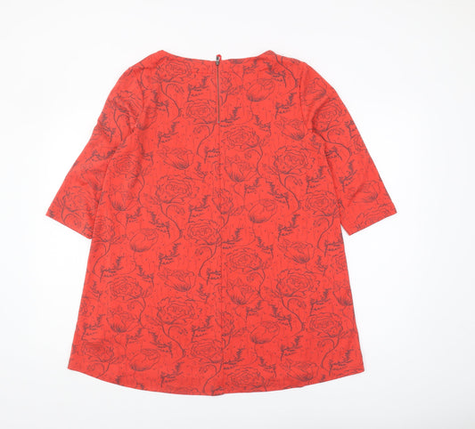 Womens UK Size 12 White Stuff Red Modal Blend Tunic