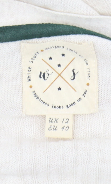 White Stuff Women's Ivory Cardigan Size 12
