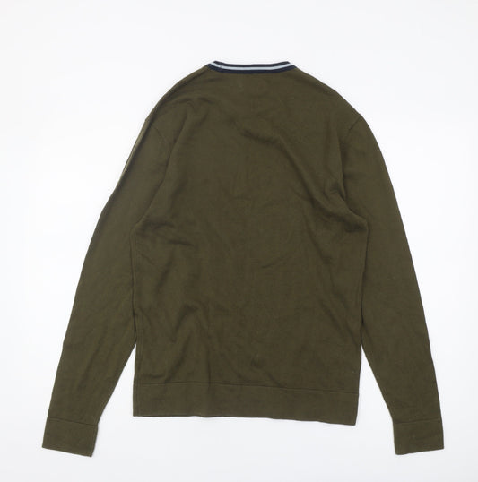 Jack Wills Men's Green Pullover Jumper S
