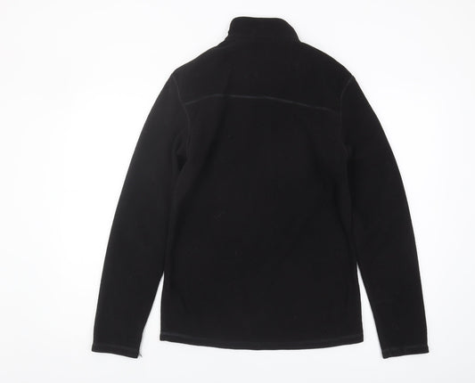 Decathlon Men's Black Fleece 1/4 Zip Sweatshirt S