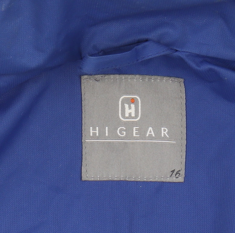 Hi Gear Women's Blue Rain Coat Size 16 Waterproof Jacket