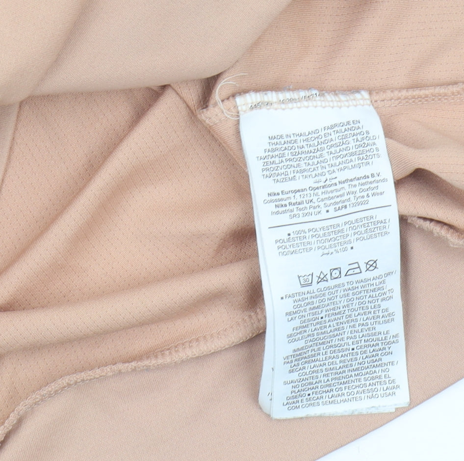 Nike Women's Beige Pullover 1/4 Zip Top Size S