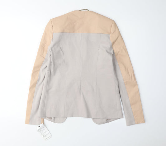 Isabella Oliver Women's Beige Blazer 2XS Slim Fit