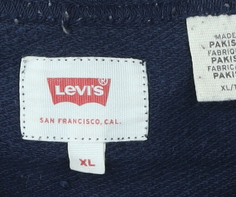 Levi's Men's Blue XL Logo Sweatshirt