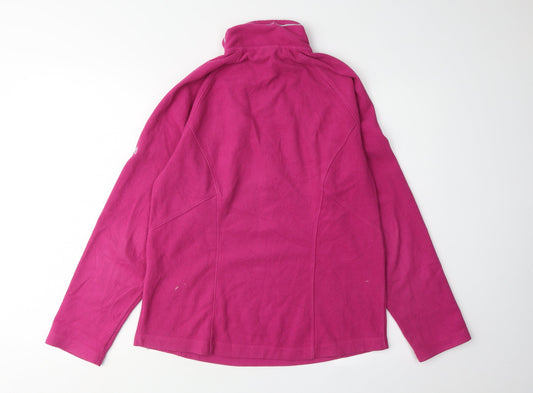 Craghoppers Women's Pink High Neck Fleece Sweatshirt Size 10