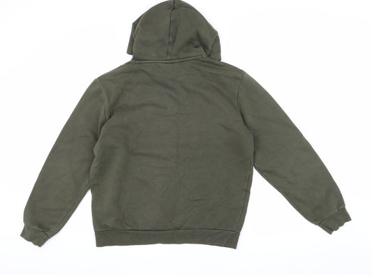 Puma Men's Green Pullover Hoodie, Size S