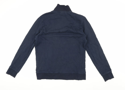 Jack & Jones Men's Blue Large 1/4 Zip Sweatshirt
