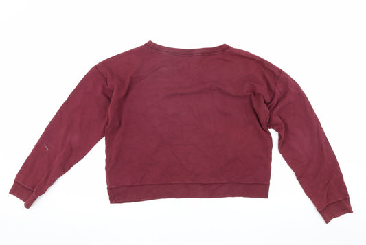 Jack Wills Women's Red Pullover Sweatshirt Size 12