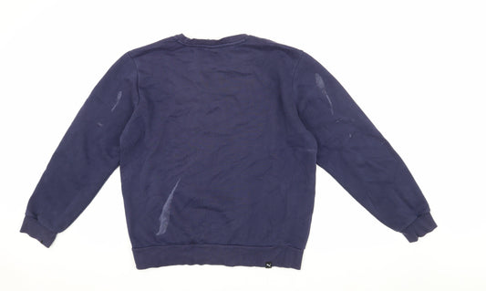 Puma Men's Blue M Logo Pullover Sweatshirt