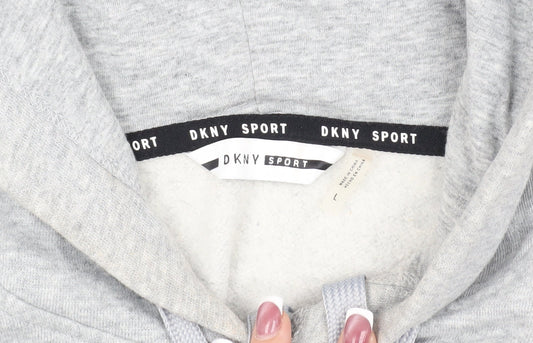 DKNY Sport Women's Grey Pullover Hoodie - Comfortable All-Season Wear