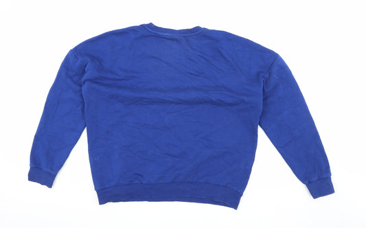 New Balance Blue Unisex Sweatshirt M Pullover Crew Neck