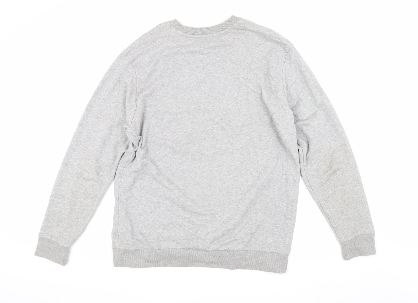 Adidas Men's Grey Pullover Sweatshirt, Size L