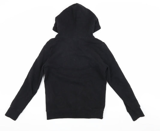Superdry Women's Black Hoodie - UK 10, Vintage Style
