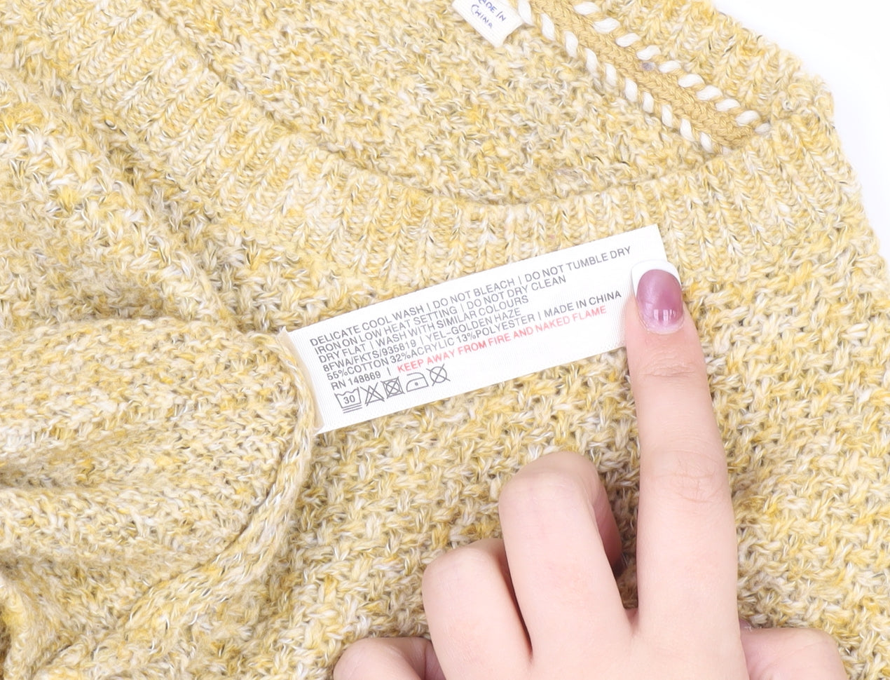 Fat Face Women's Yellow Knit Pullover Jumper L