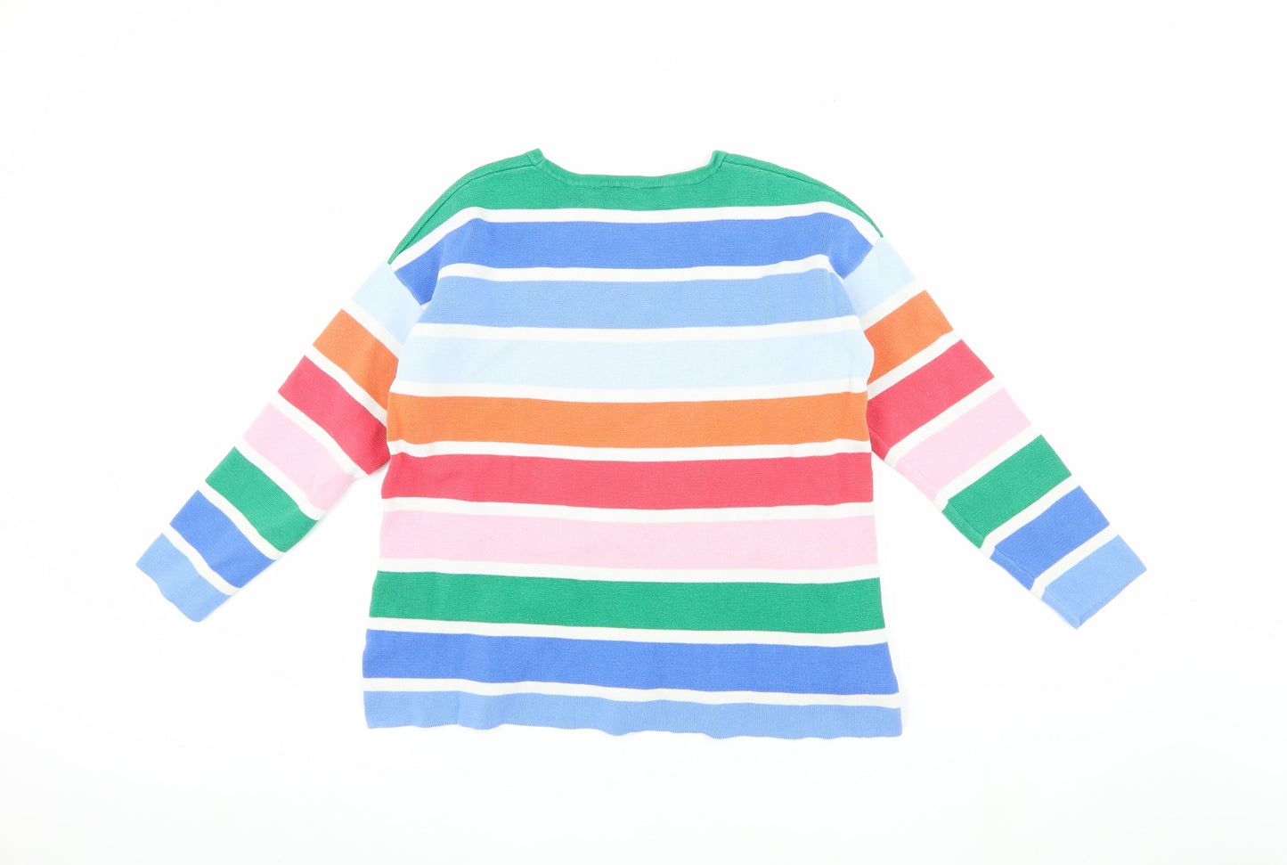 Joules Women Multicoloured Striped Pullover Sweatshirt Size 10