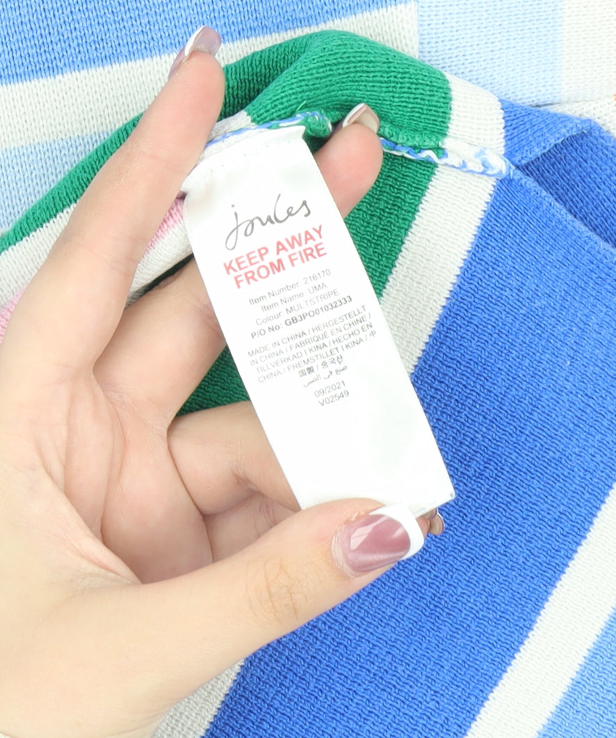 Joules Women Multicoloured Striped Pullover Sweatshirt Size 10