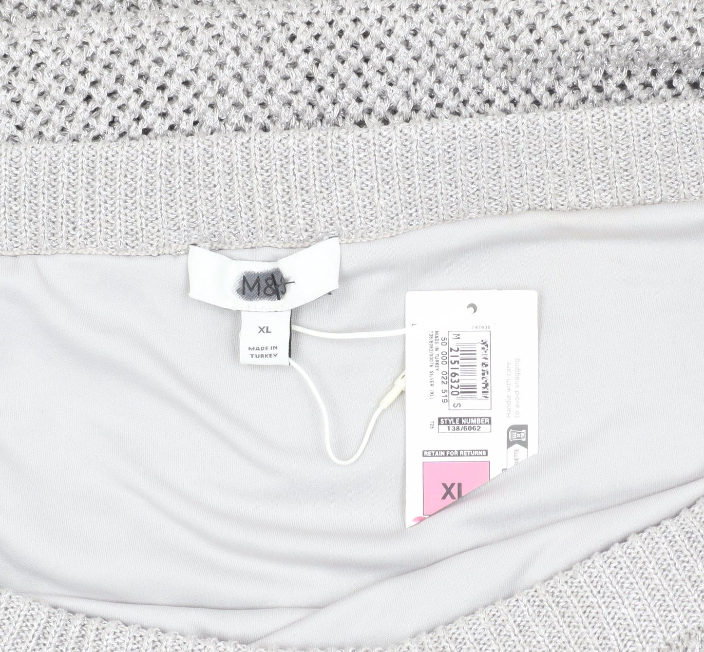 Marks and Spencer Women's Grey XL Knit Pencil Skirt