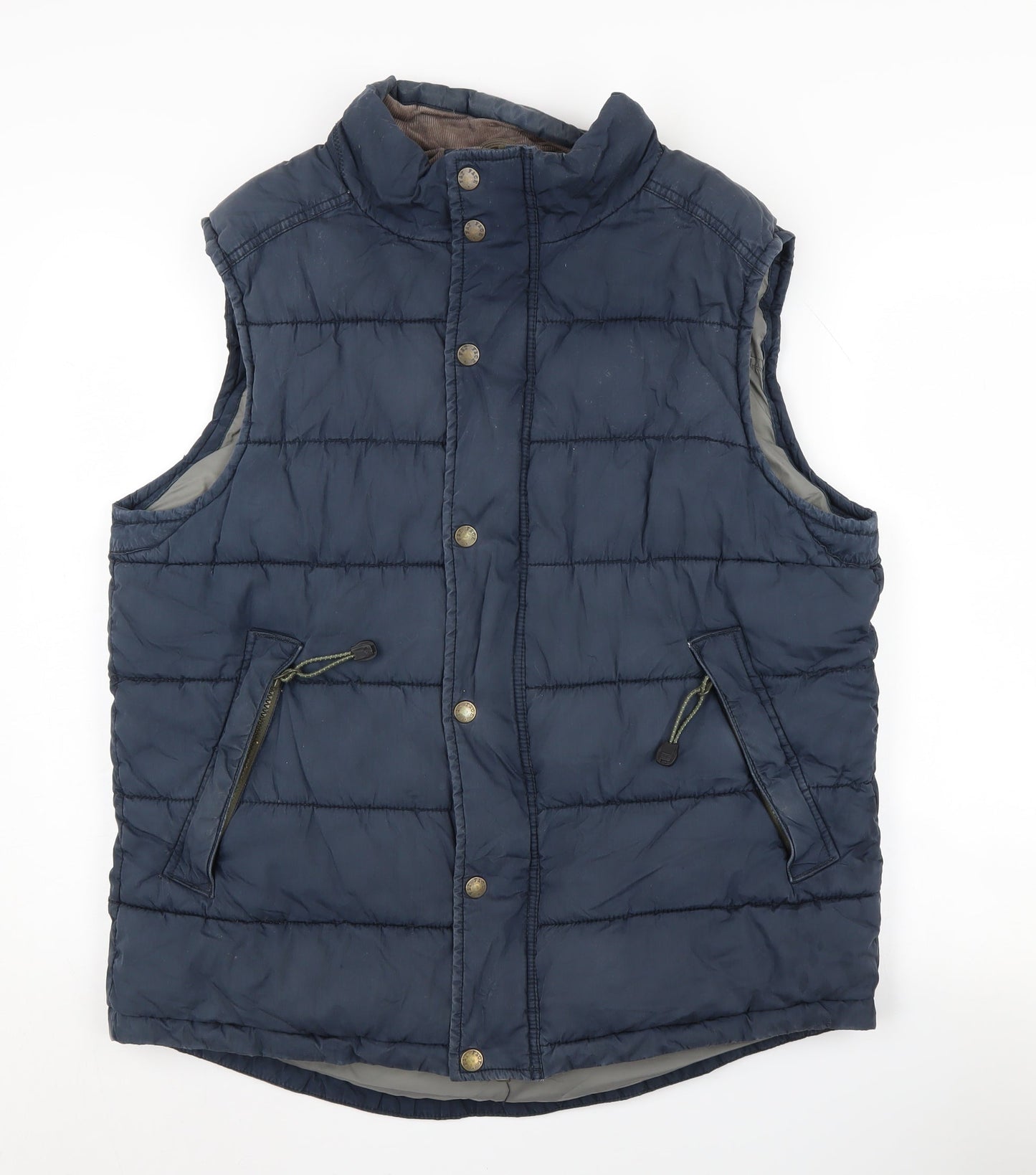 Fat Face Men's Blue Puffer Waistcoat, Size L, Casual
